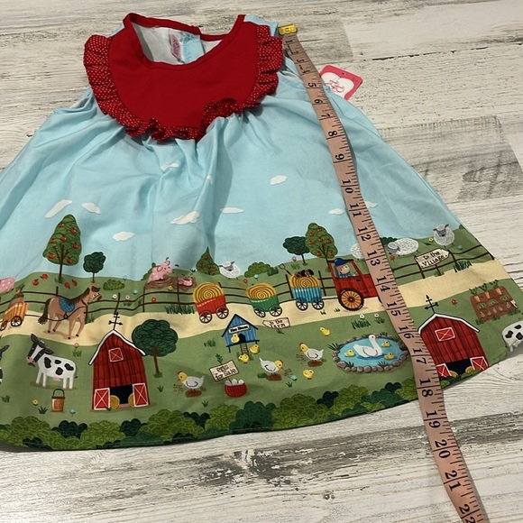 Ricrac & Ruffles Farm Animals Dress Size 2T NWT - Picture 9 of 9
